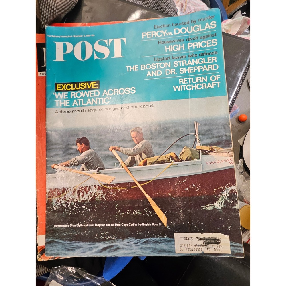 Vintage Saturday Evening Post Nov 5 1966 Boston Strangler Witchcraft Chay Blyth